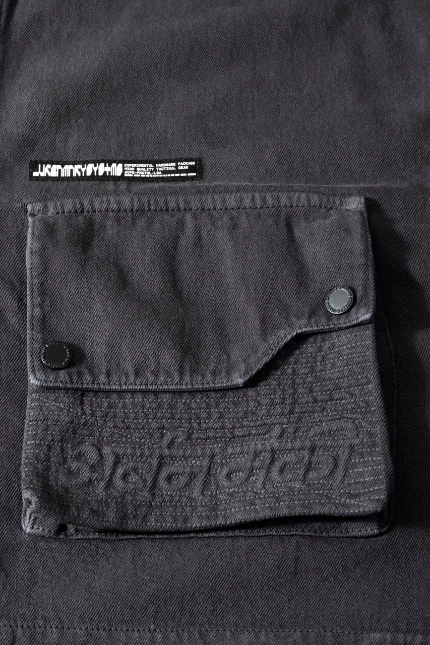 Cotton Twill Shacket // Graphite