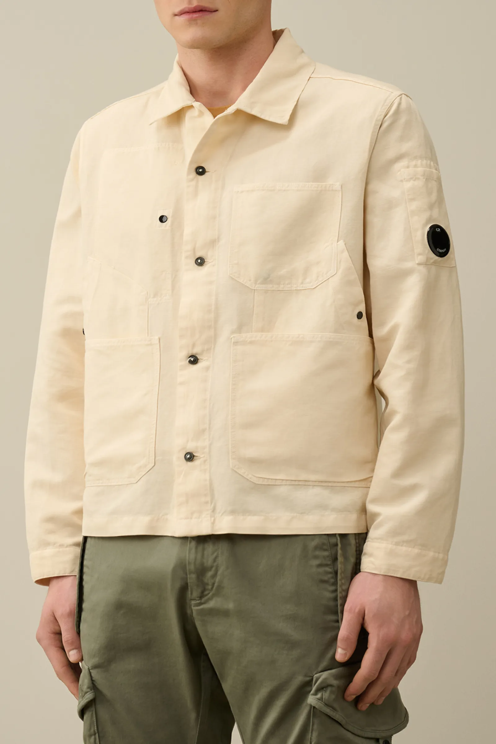 C.P. Company 277A Cotton Overshirt - Beige