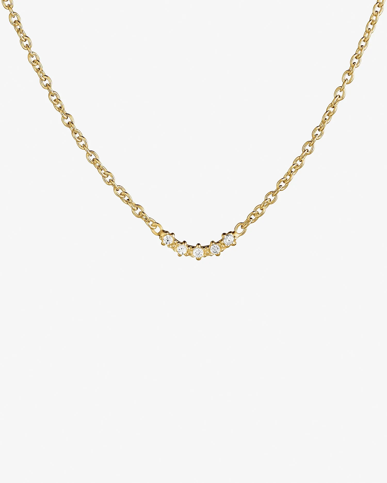 Diamond Sky fall necklace gold