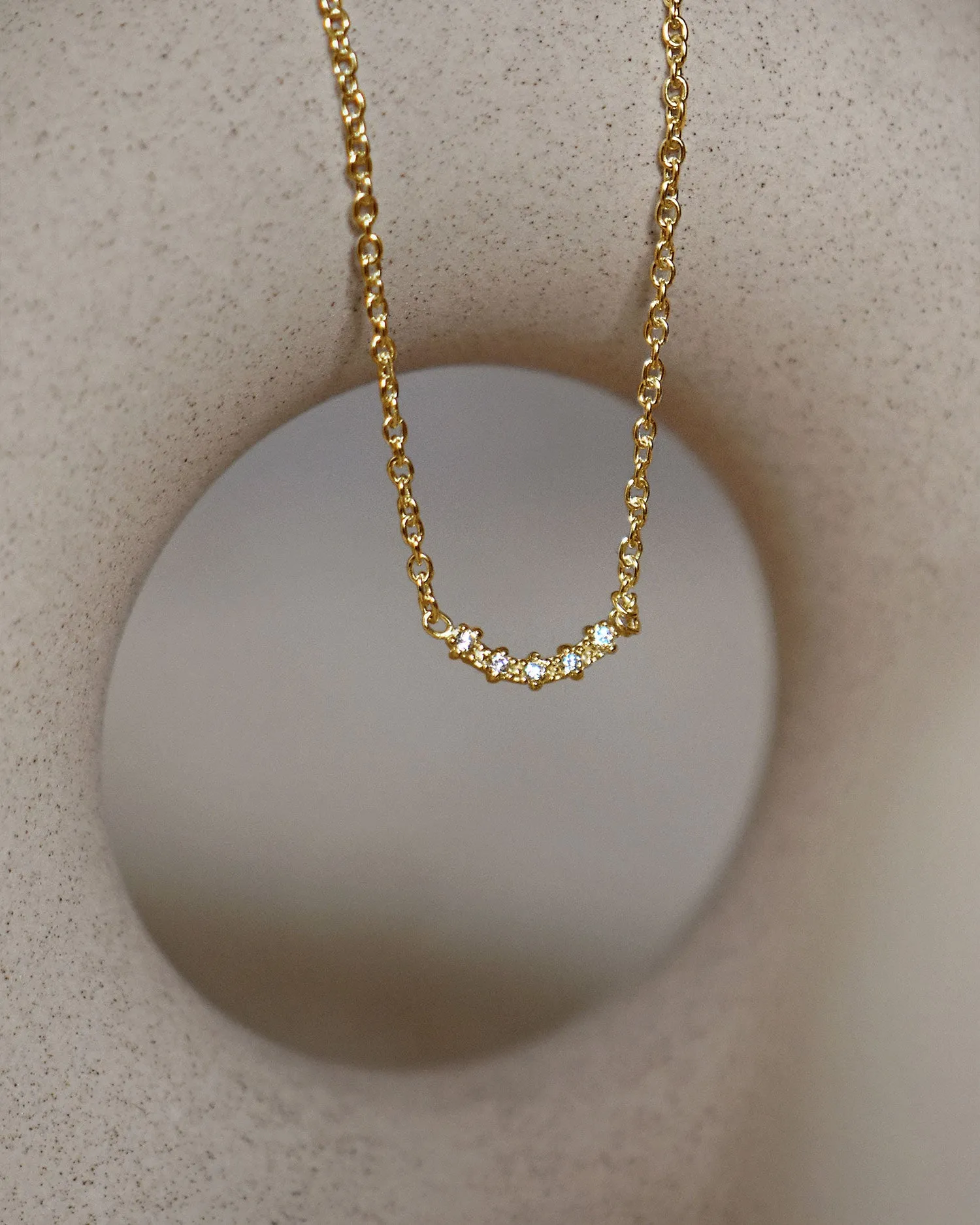 Diamond Sky fall necklace gold