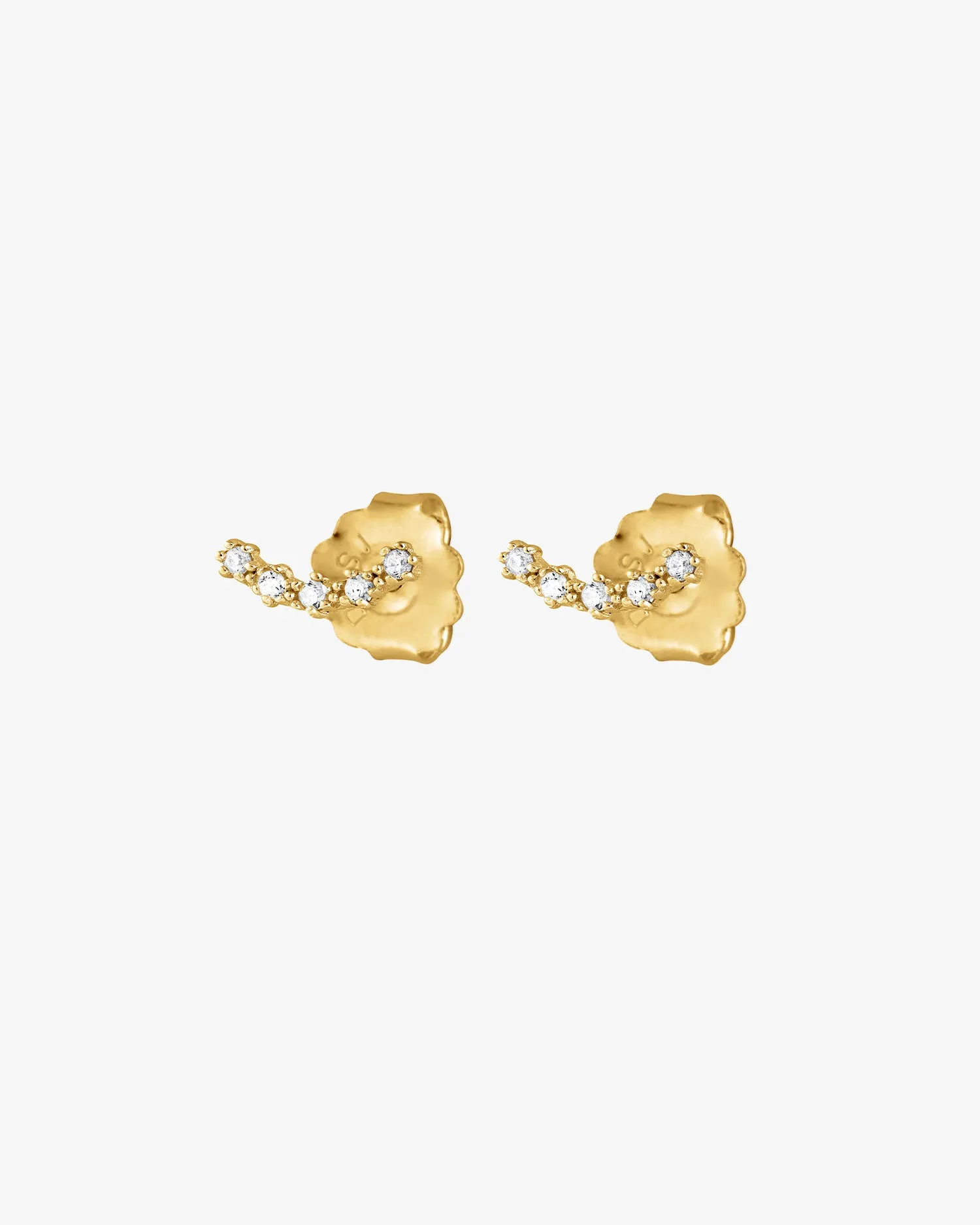 Diamond Sky fall studs gold