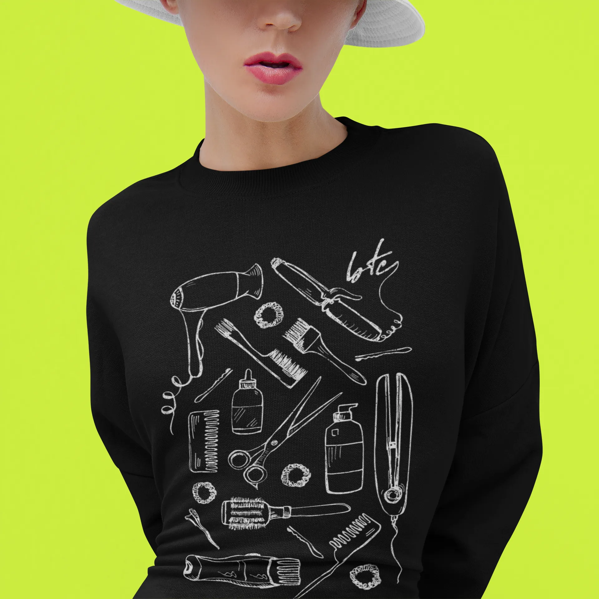 Doodle Cropped Sweatshirt