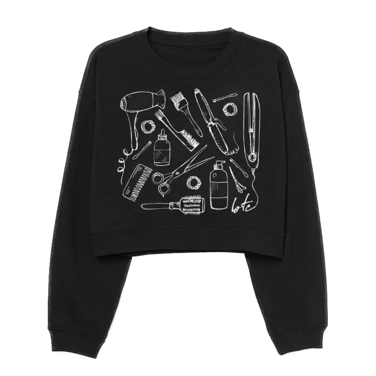 Doodle Cropped Sweatshirt