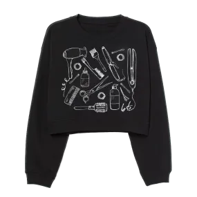 Doodle Cropped Sweatshirt