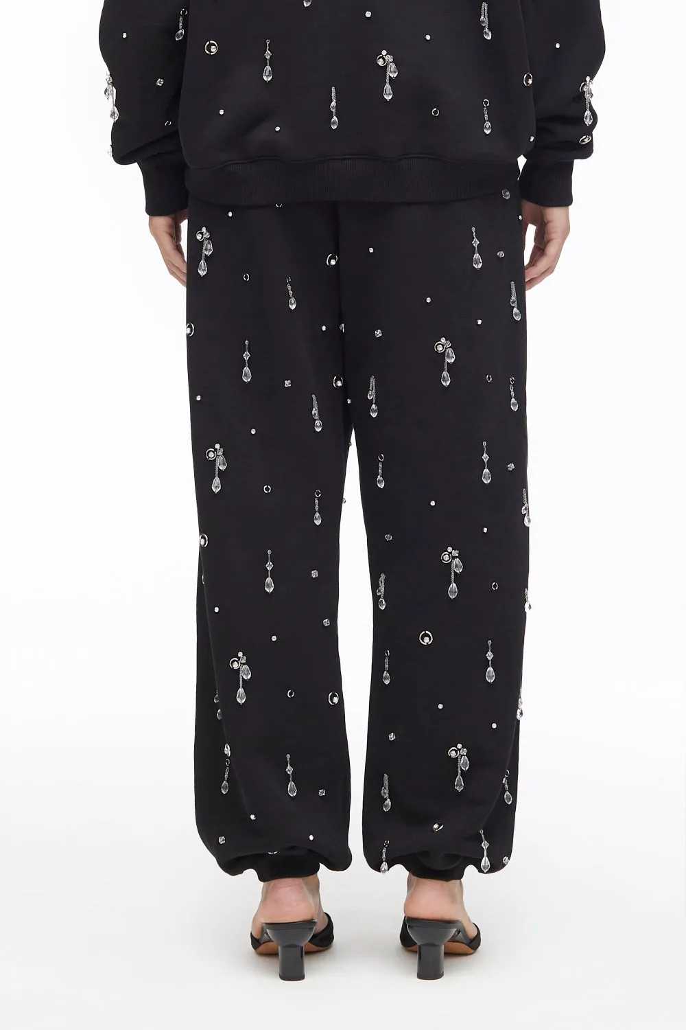 Drip-Embellished Terry Track Trousers