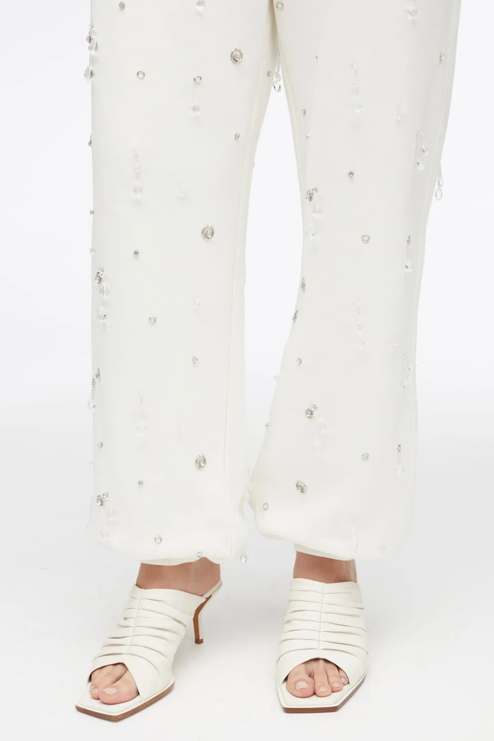 Drip-Embellished Terry Track Trousers