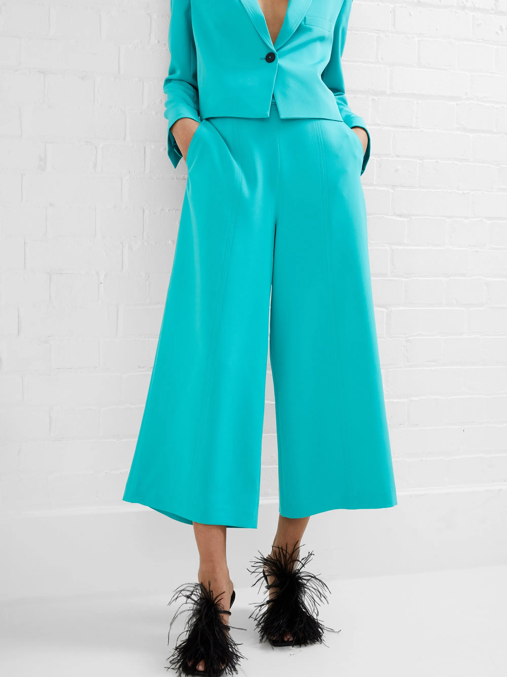 Echo Crepe Culotte Trousers