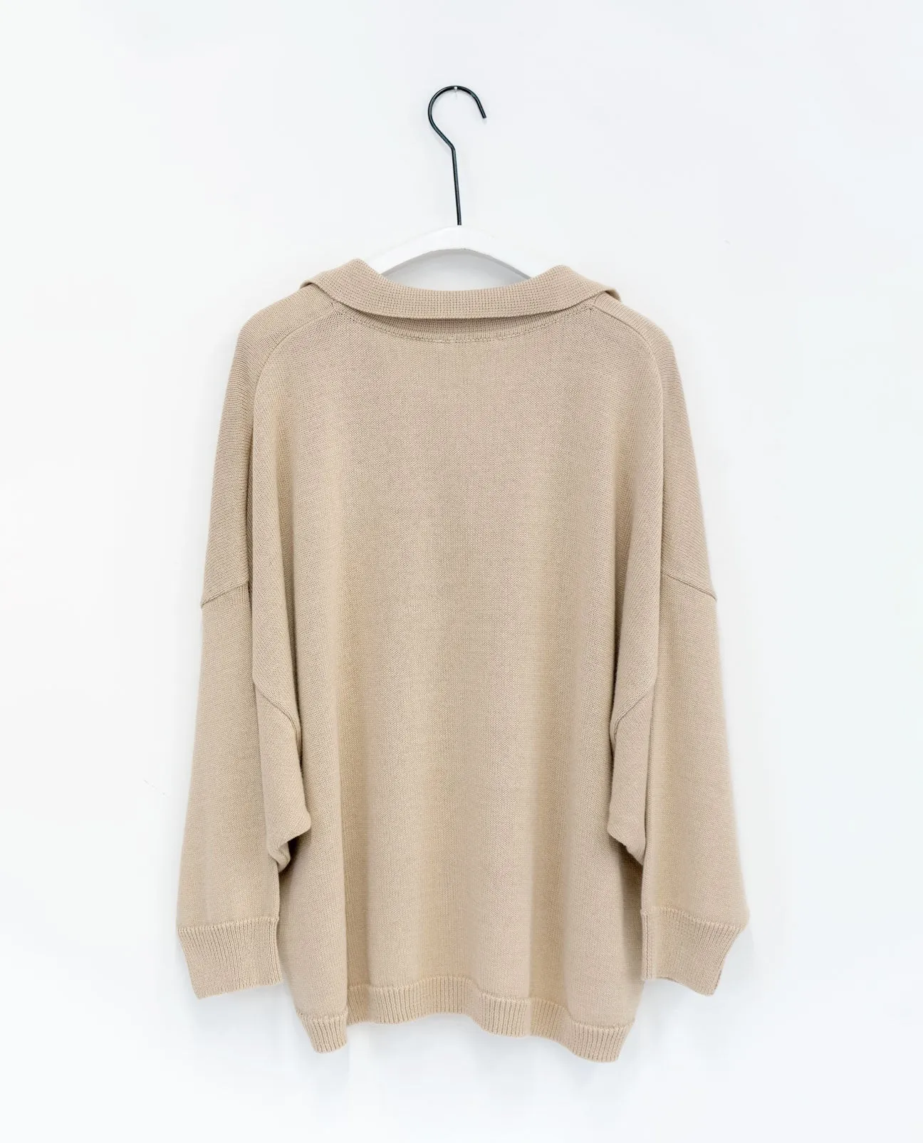 Edith Organic Cotton Jumper in Sand