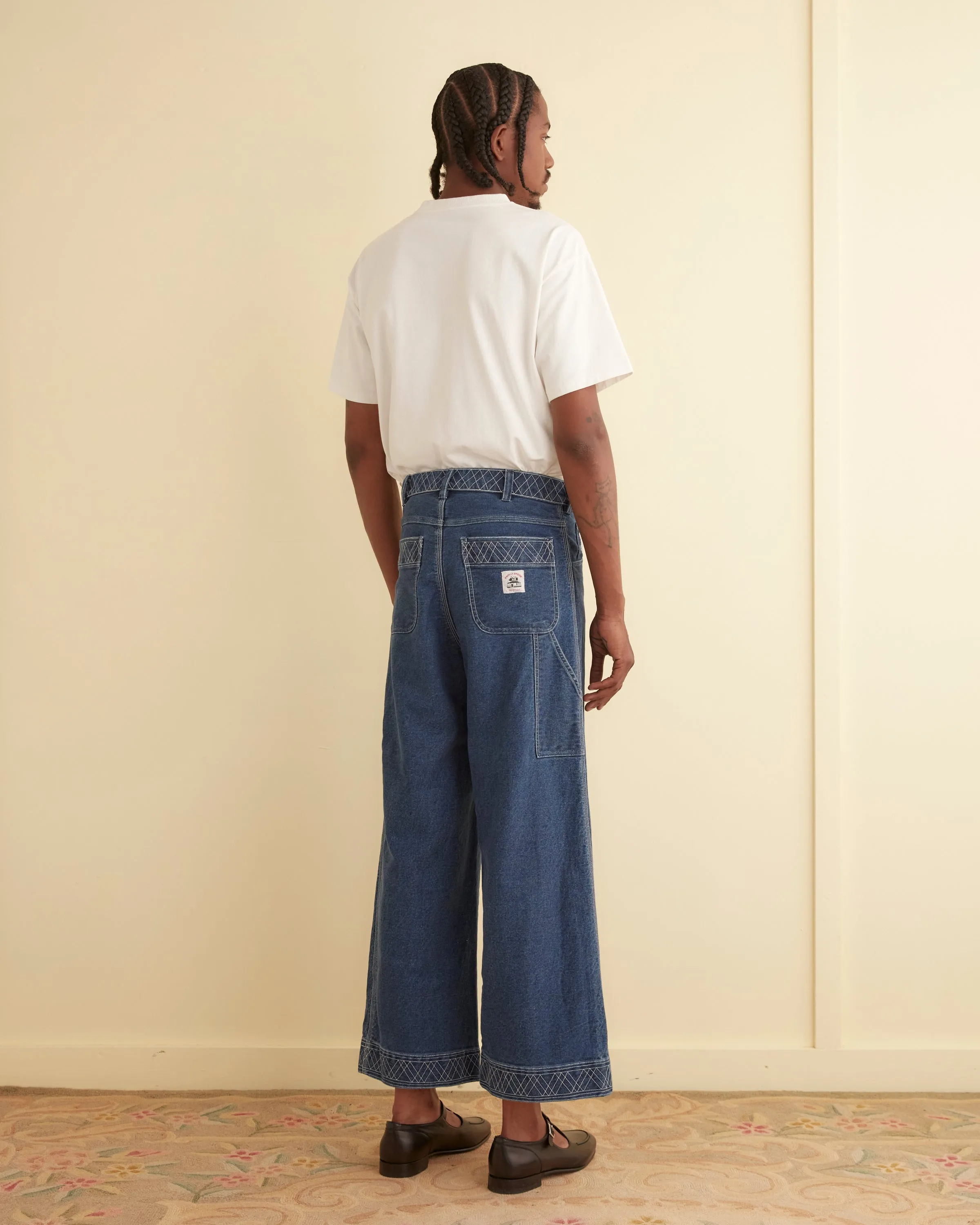 Embroidered Denim Knolly Brook Trousers