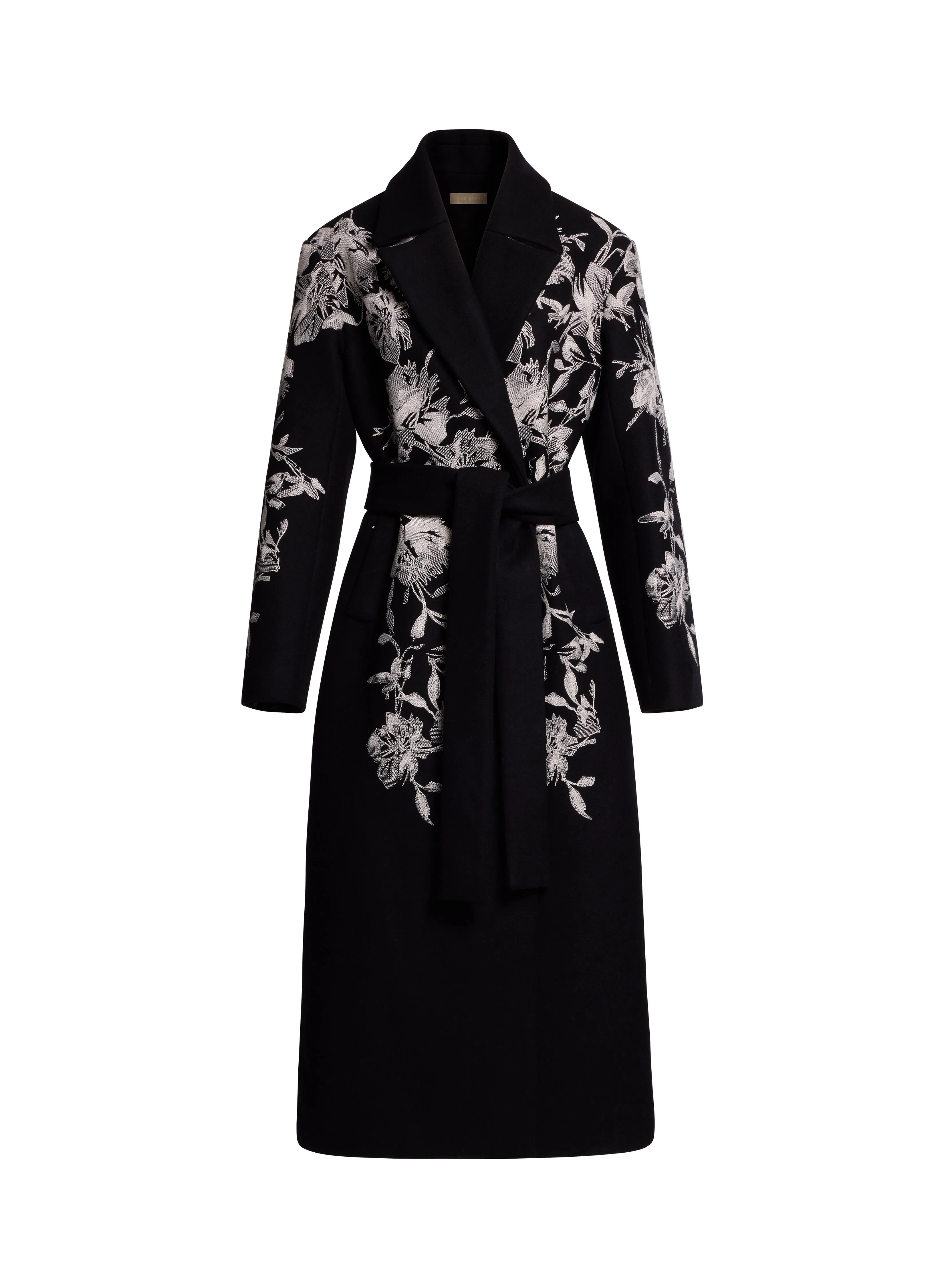 Embroidered Wool Coat