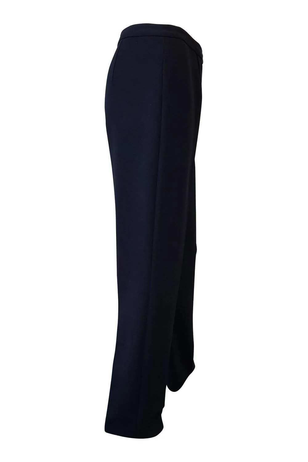 ESCADA Vintage Black Wool Blend Tailored Trousers (34)