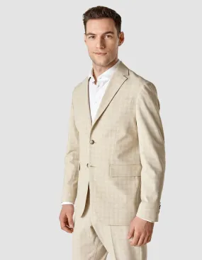 Essential Easy Blazer Slim Warm Sand