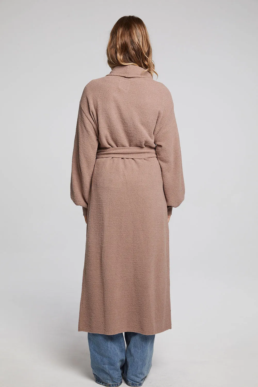 Evee Warm Taupe Maxi Cardigan