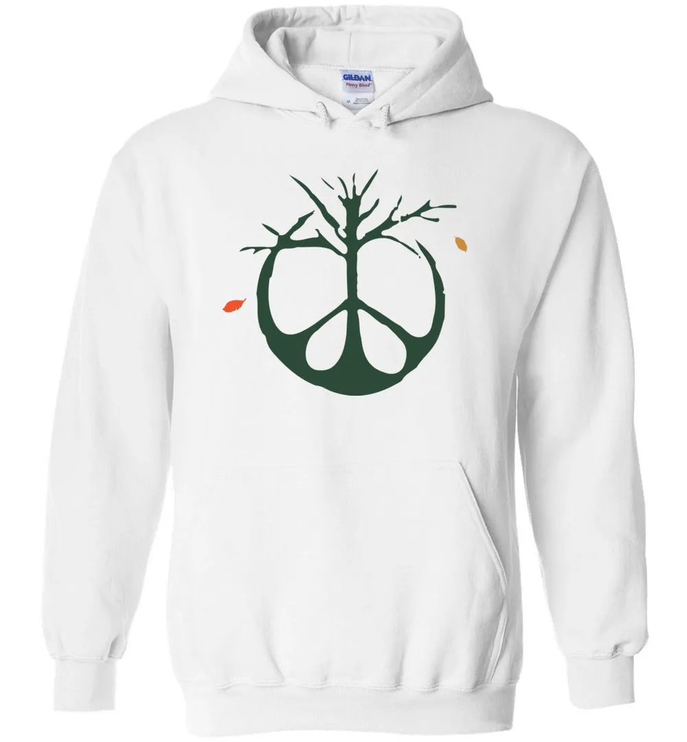 Fall Tree Peace Sign- Heavy Blend Hoodie