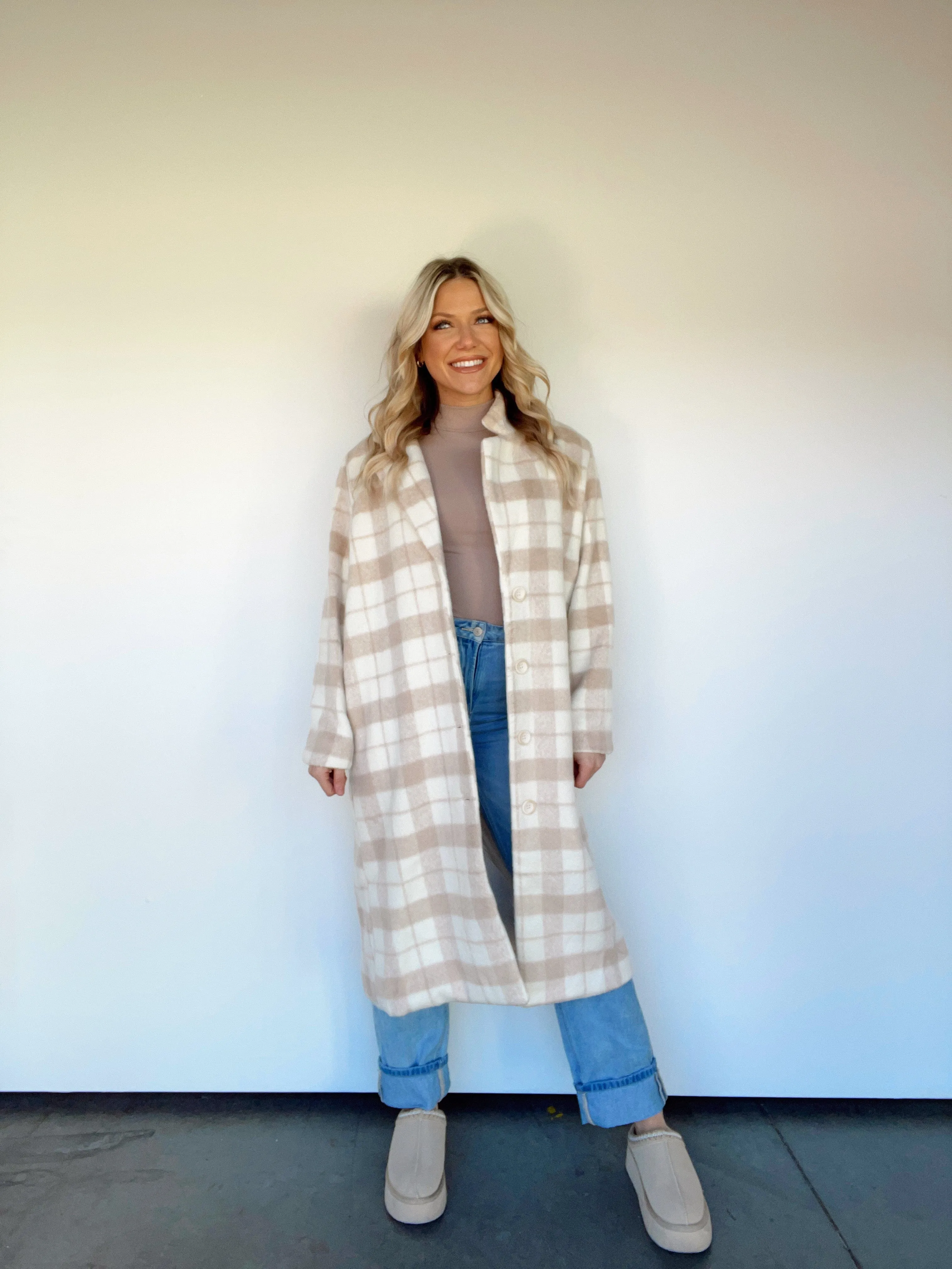 First Frost Plaid Coat