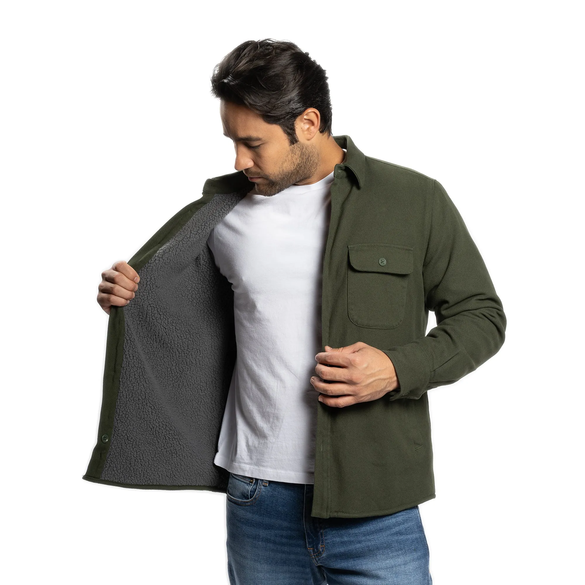 Flannel Jackets - Olive