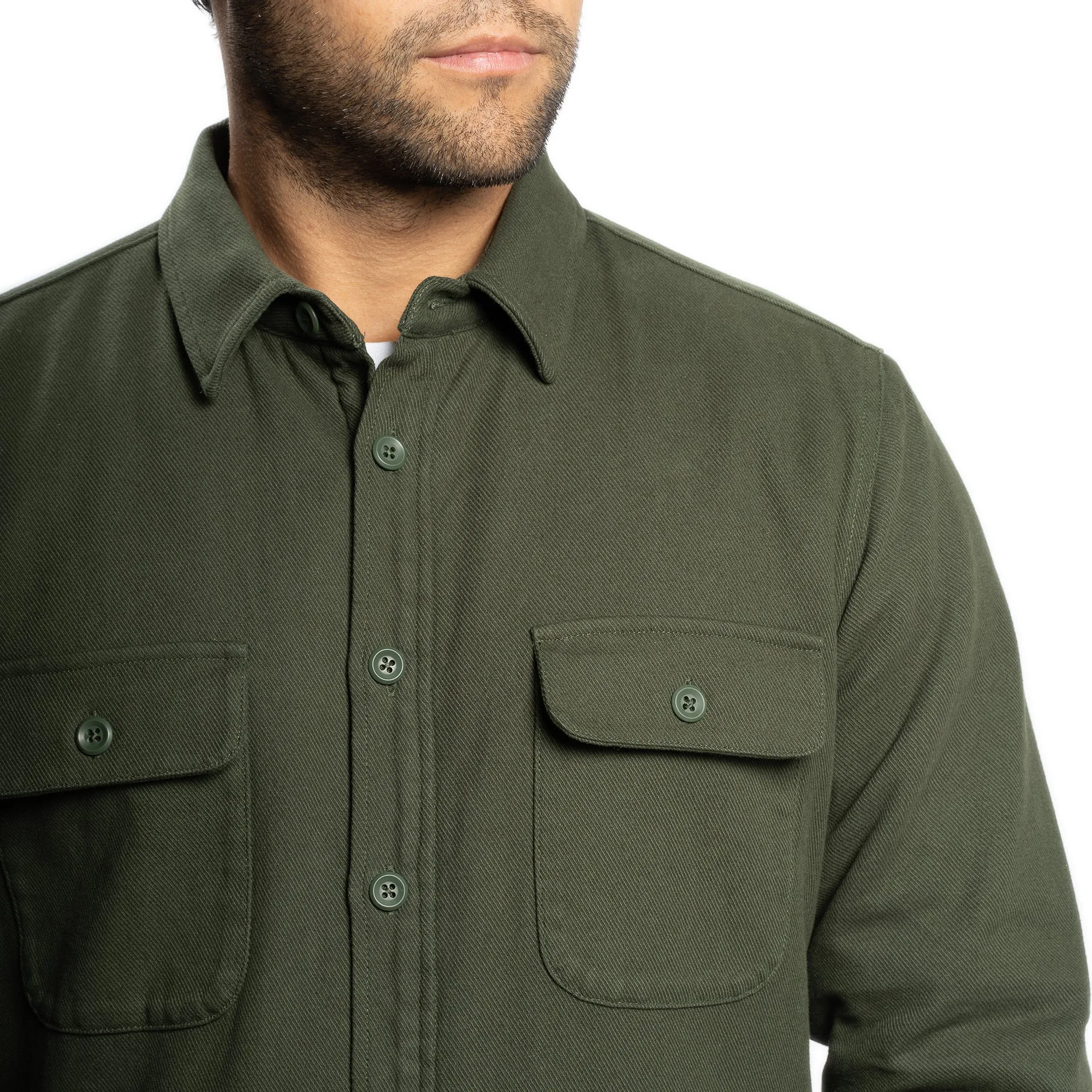 Flannel Jackets - Olive