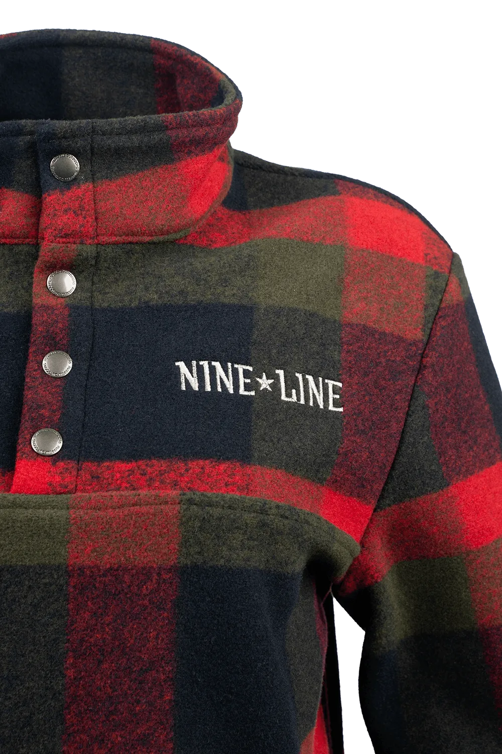 Flannel Snap Pullover