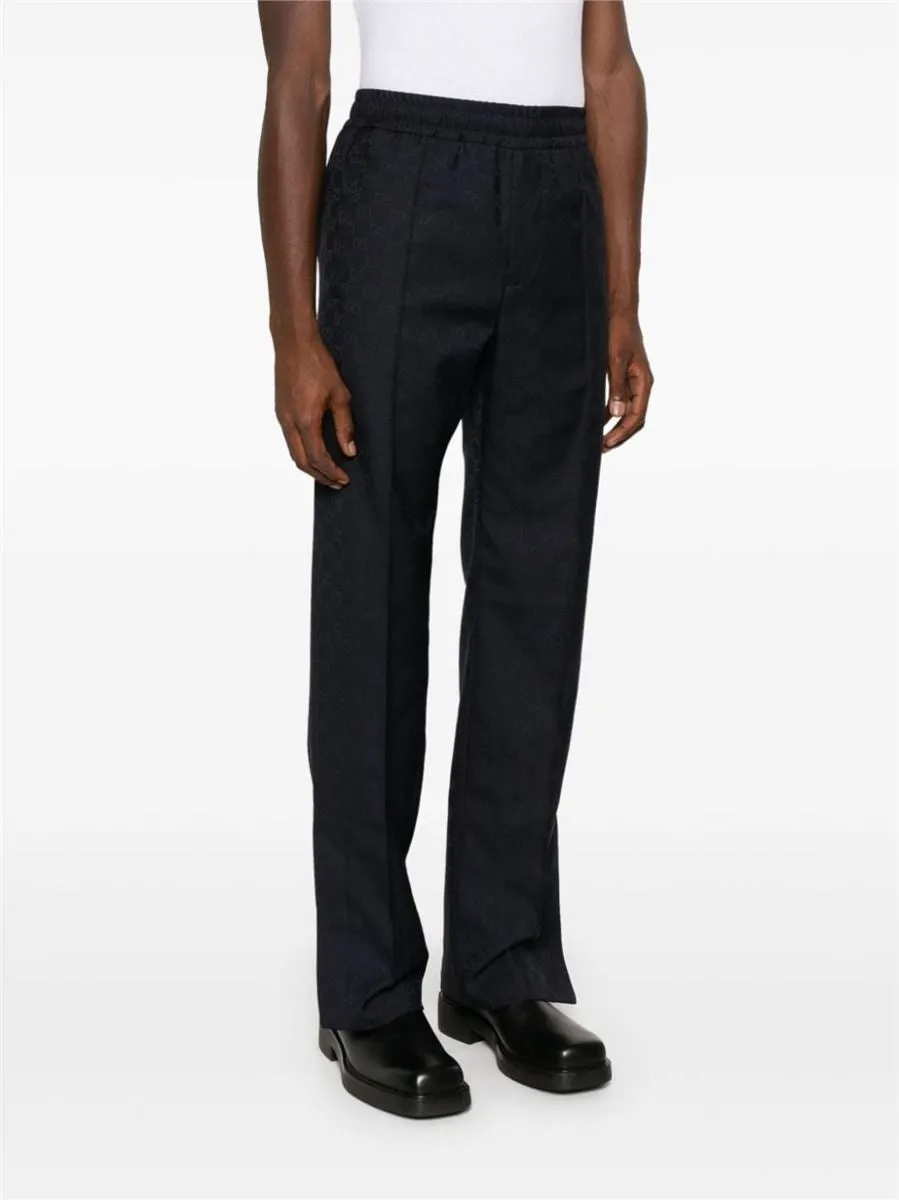 GG SUPREME-JACQUARD STRAIGHT TROUSERS