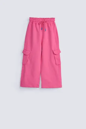 GIRLS PATCH POCKET TROUSERS