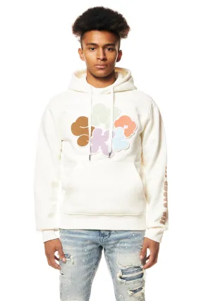 Graphic Pullover Fleece Hoodie - Chalk