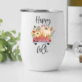 Happy Fall Wine Tumbler