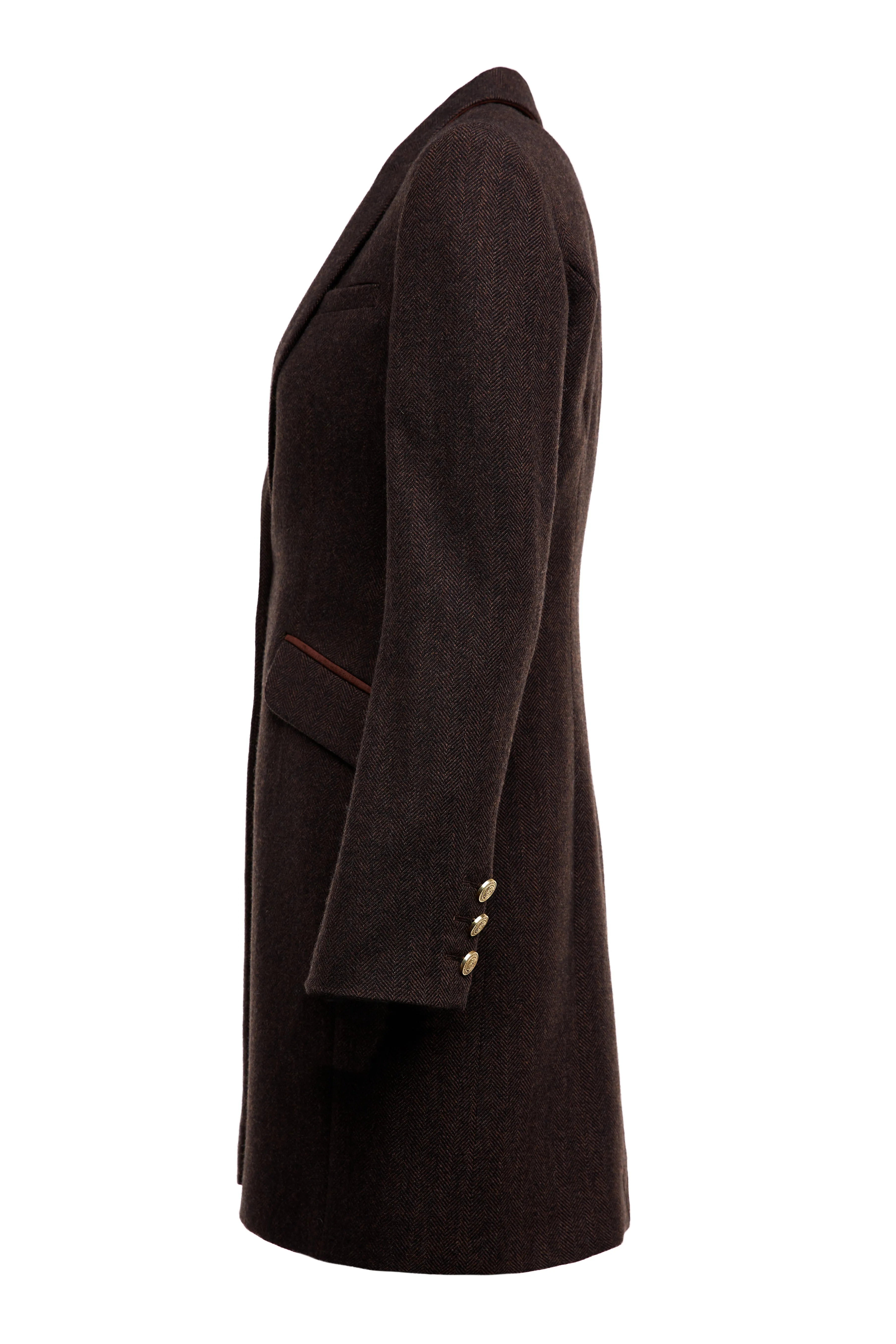 Highgrove Coat (Chocolate Herringbone)