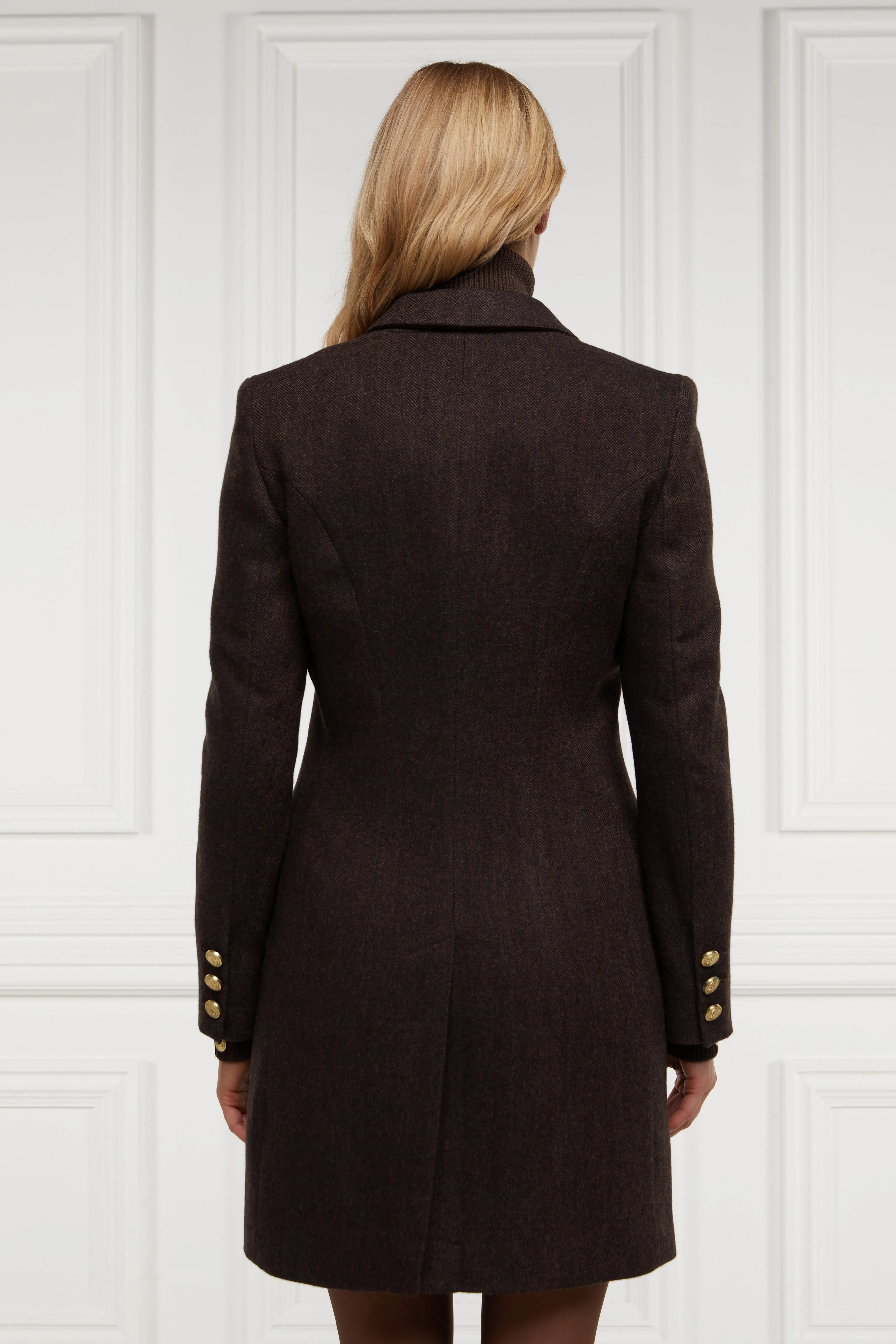 Highgrove Coat (Chocolate Herringbone)