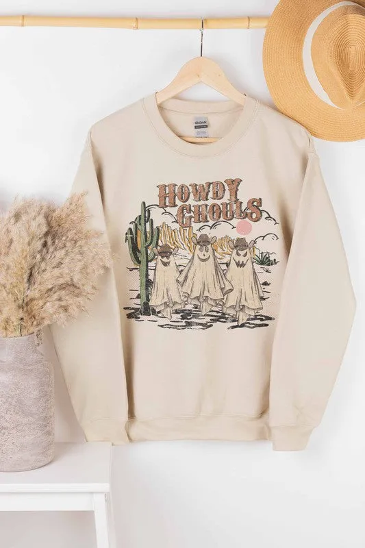 HOWDY GHOULS GRAPHIC SWEATSHIRT