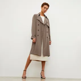 Jensen Trench - Silk :: Deep Khaki