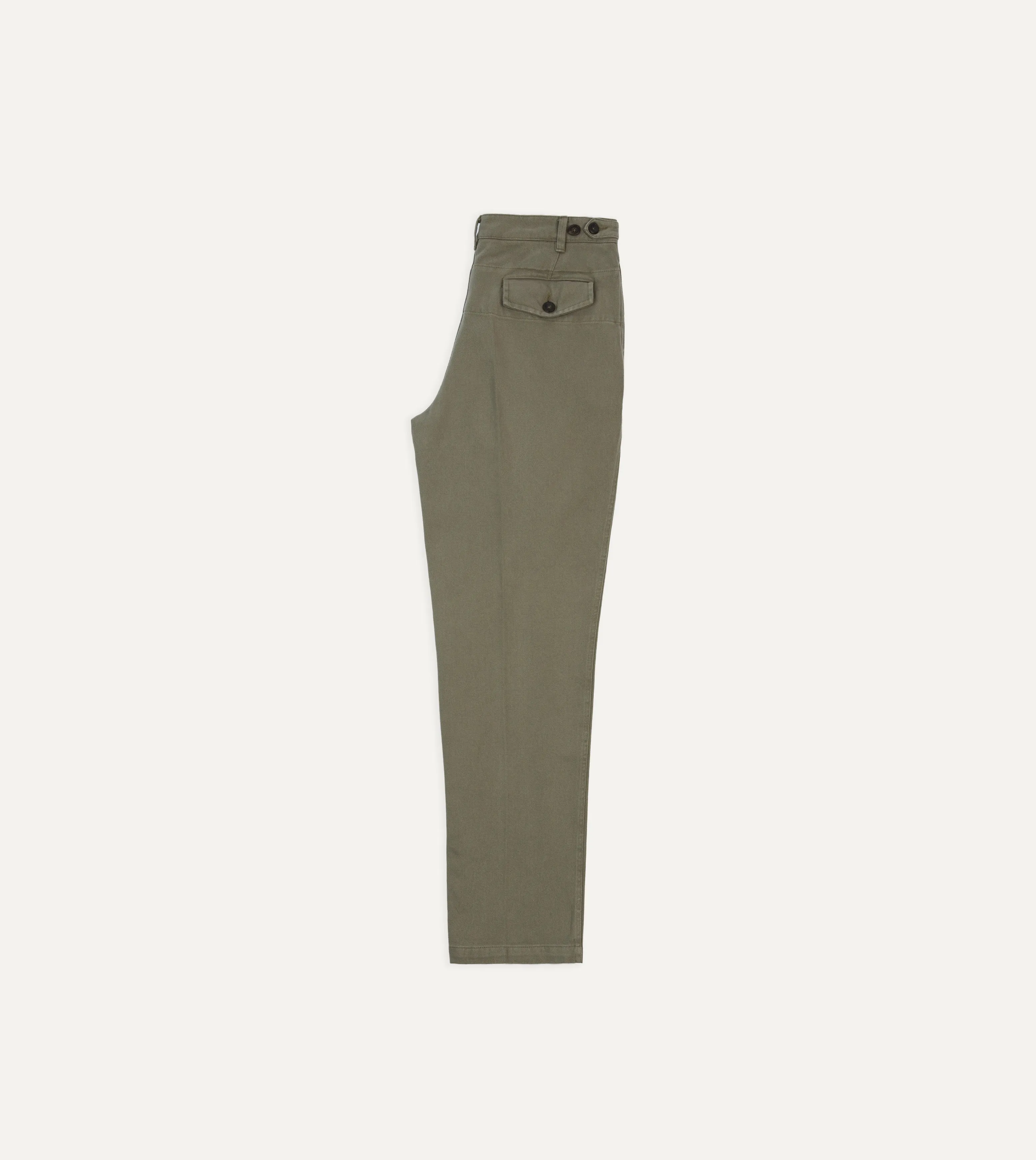 Khaki Heavy Cotton Twill Games Trousers