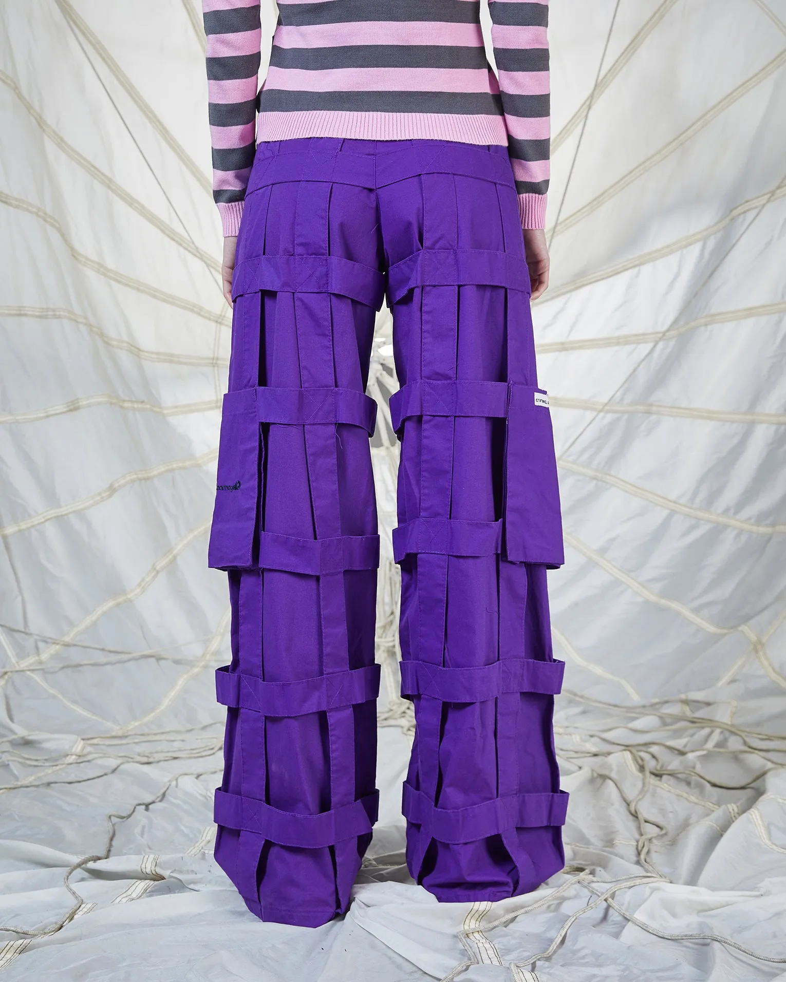 LATTICE TROUSERS - PURPLE