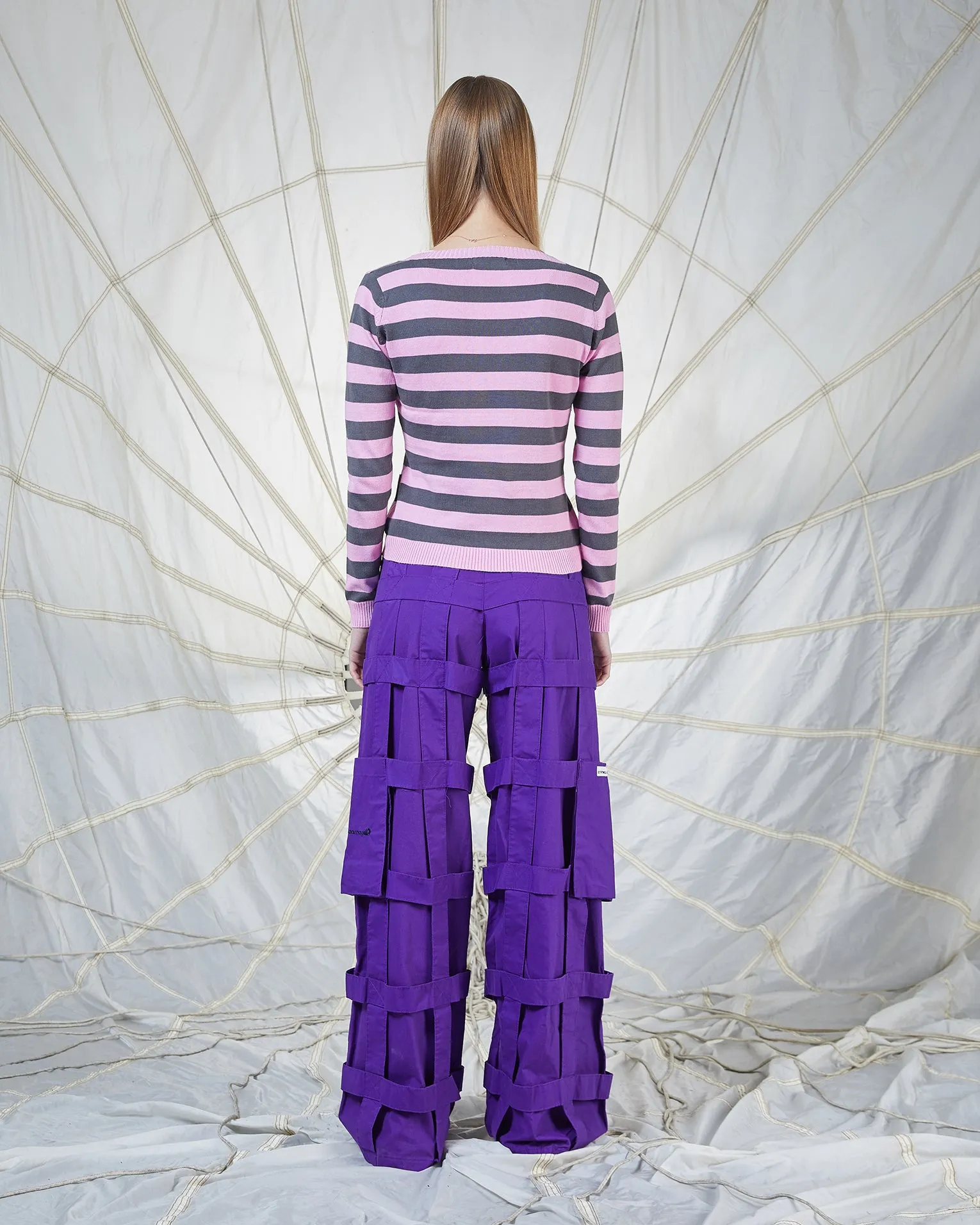 LATTICE TROUSERS - PURPLE