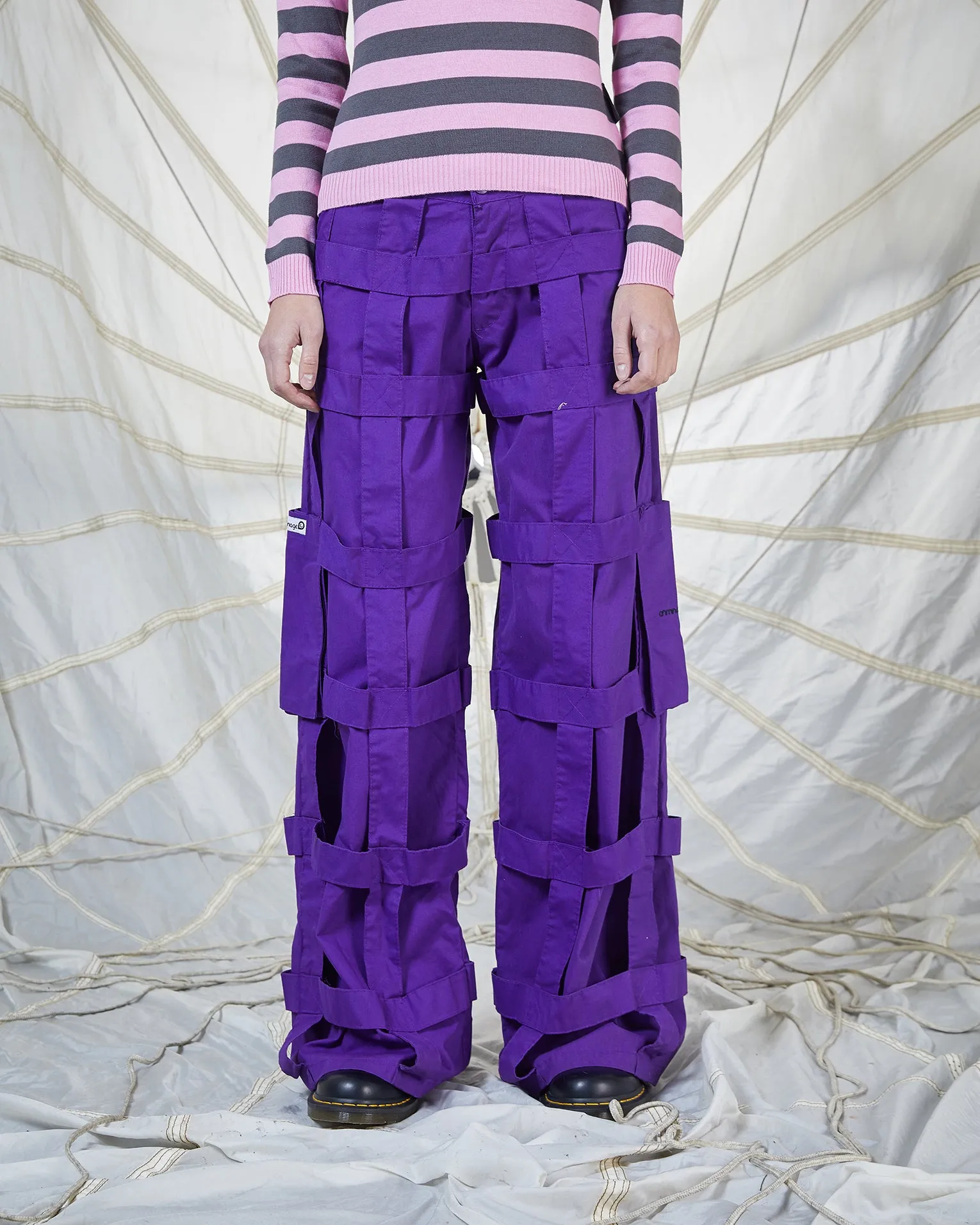 LATTICE TROUSERS - PURPLE