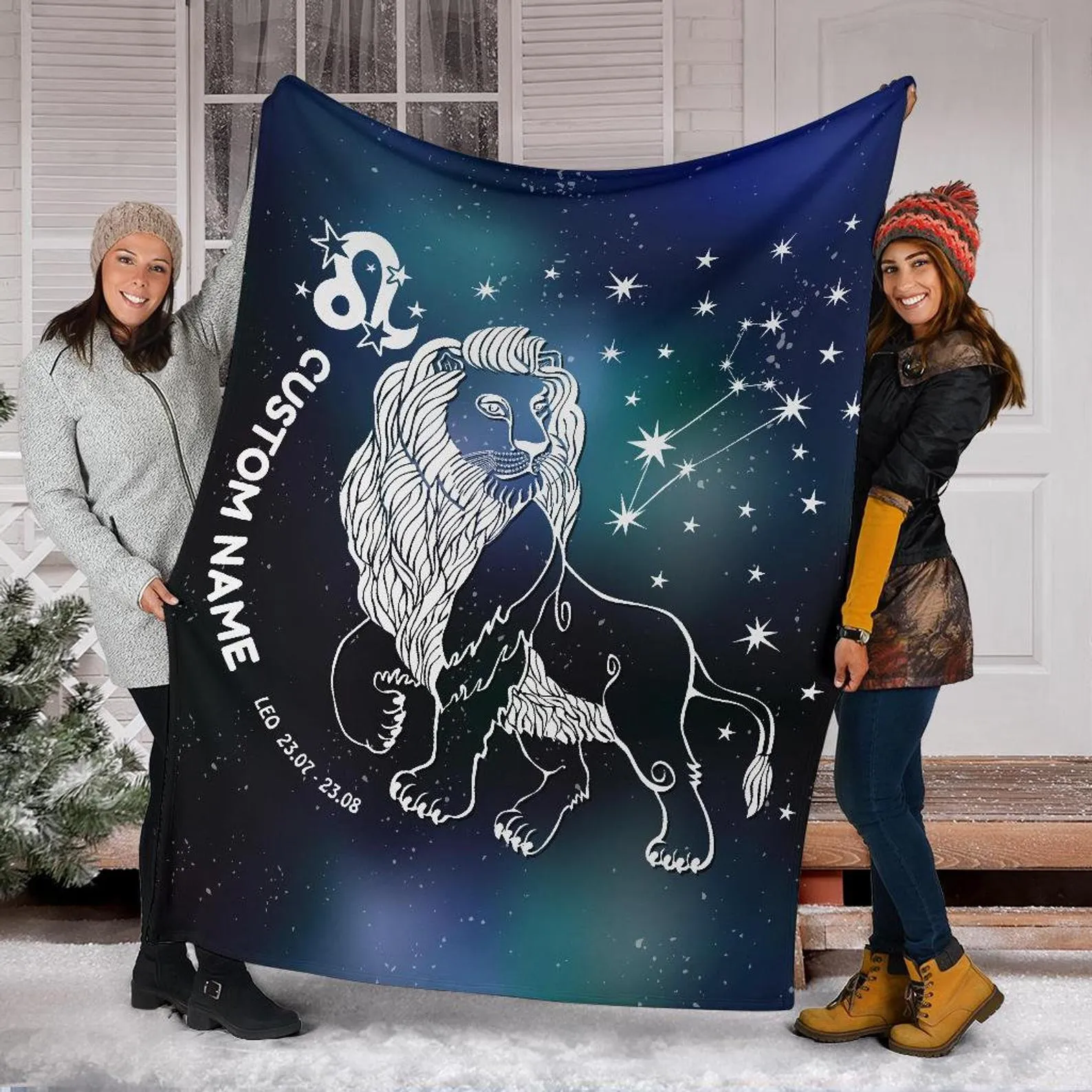 Leo Horoscope Zodiac Zodiac Blanket, Leo Star Sign Throw Blanket, Teen Girls Boys And Adult Micro Fleece Blanket, Warm Leo Throw Blanket