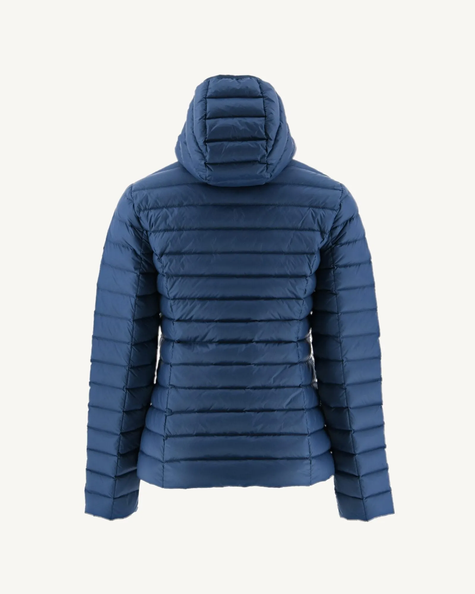 Lightweight hooded down jacket Blue jeans Cloe