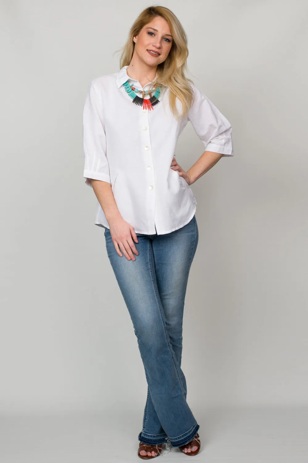 Linen Button-down Shirt