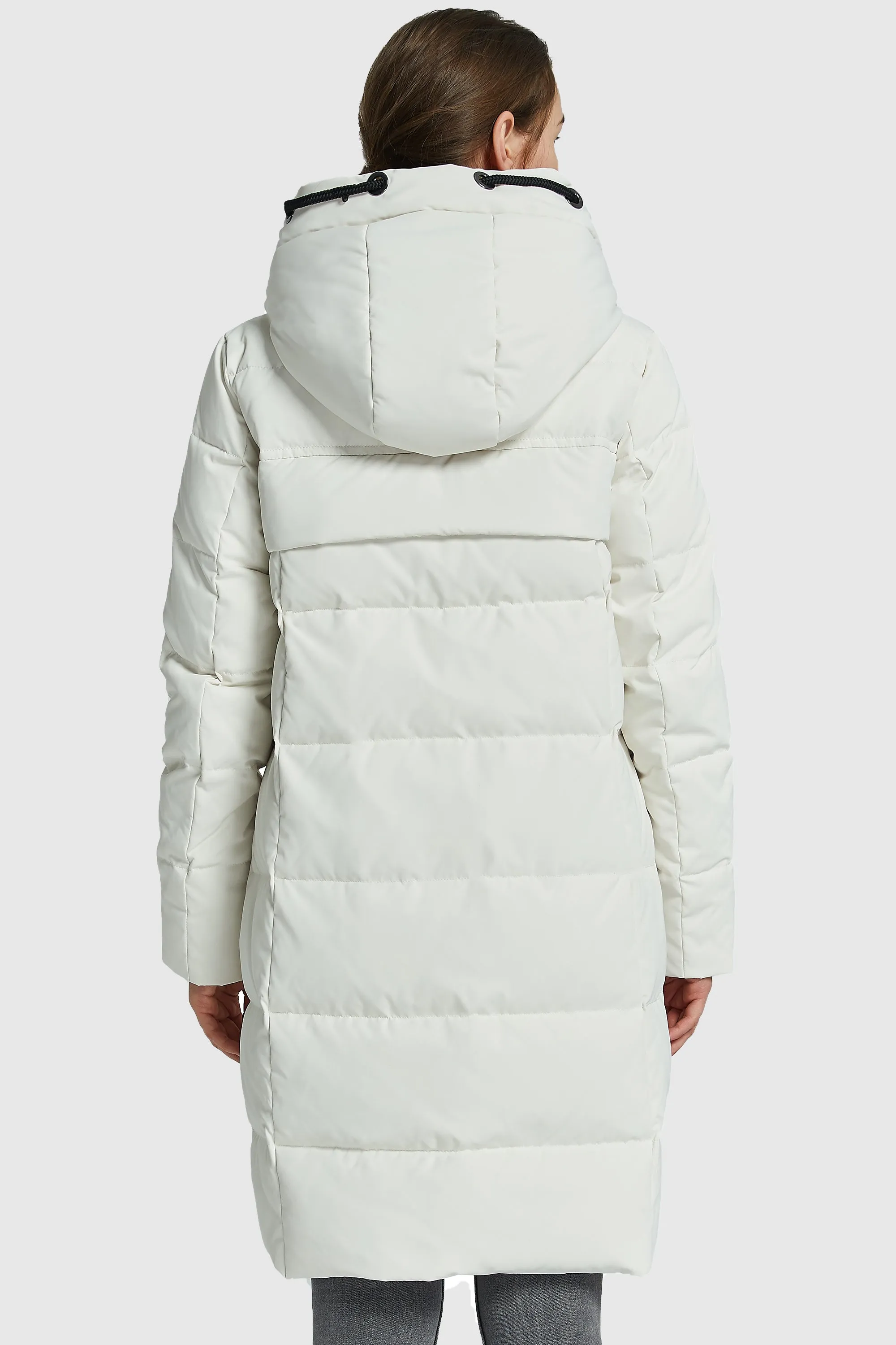 Long Thickened Hooded Down Jacket