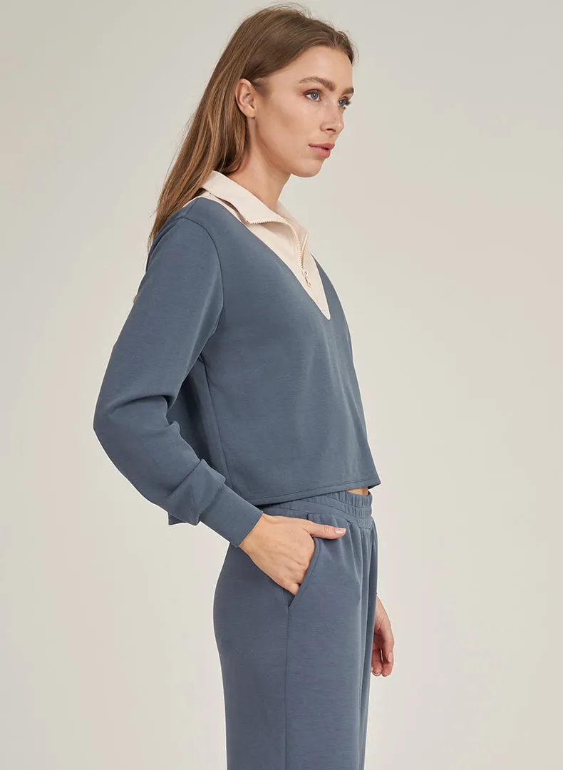 Luxe Half Zip Pullover