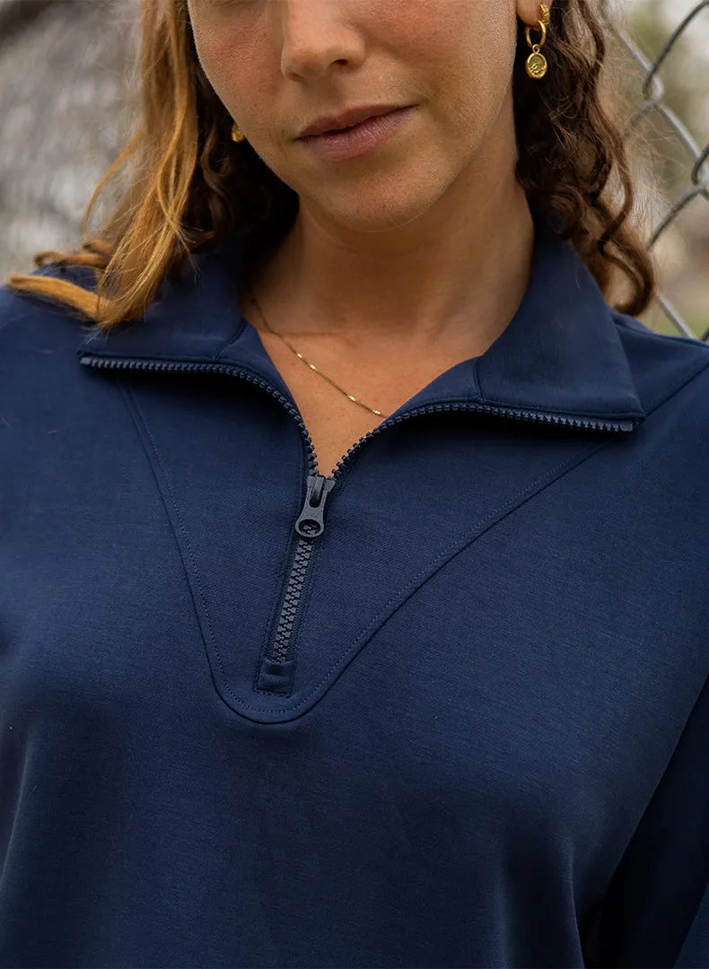 Luxe Half Zip Pullover