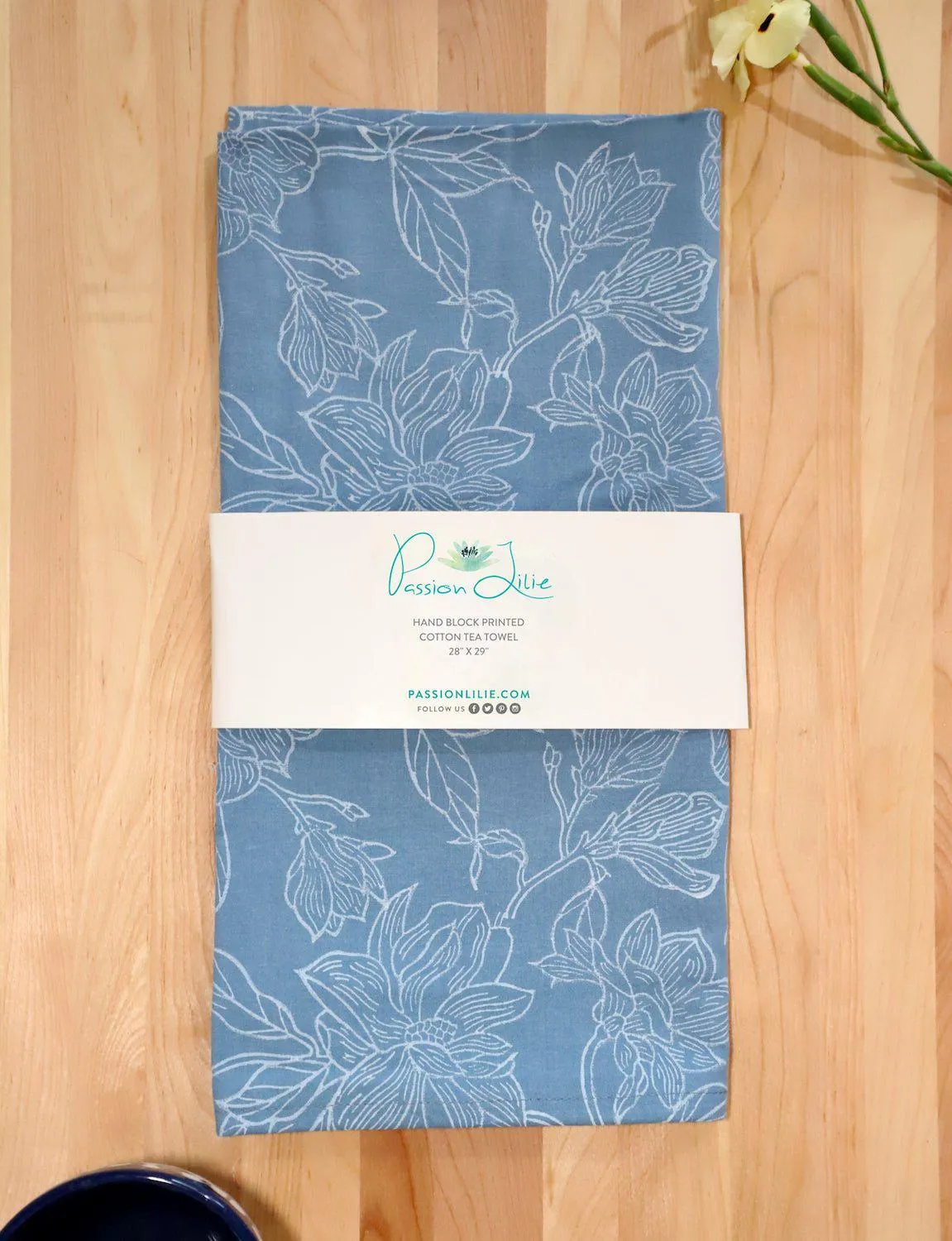 Magnolia Cotton Tea Towel