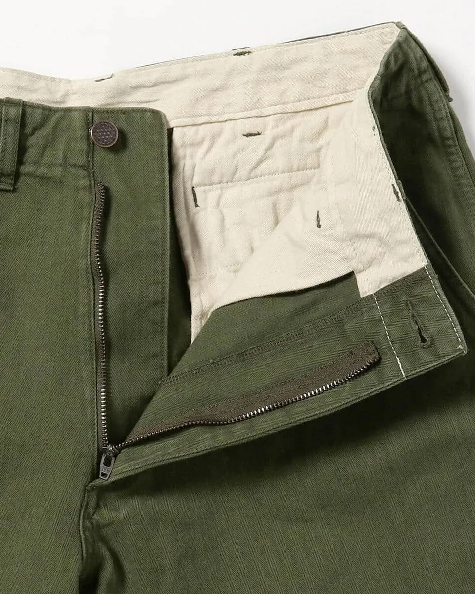 Military Herringbone Trousers