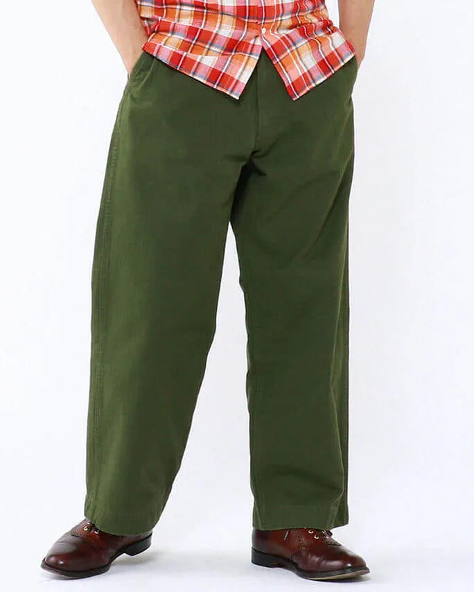 Military Herringbone Trousers