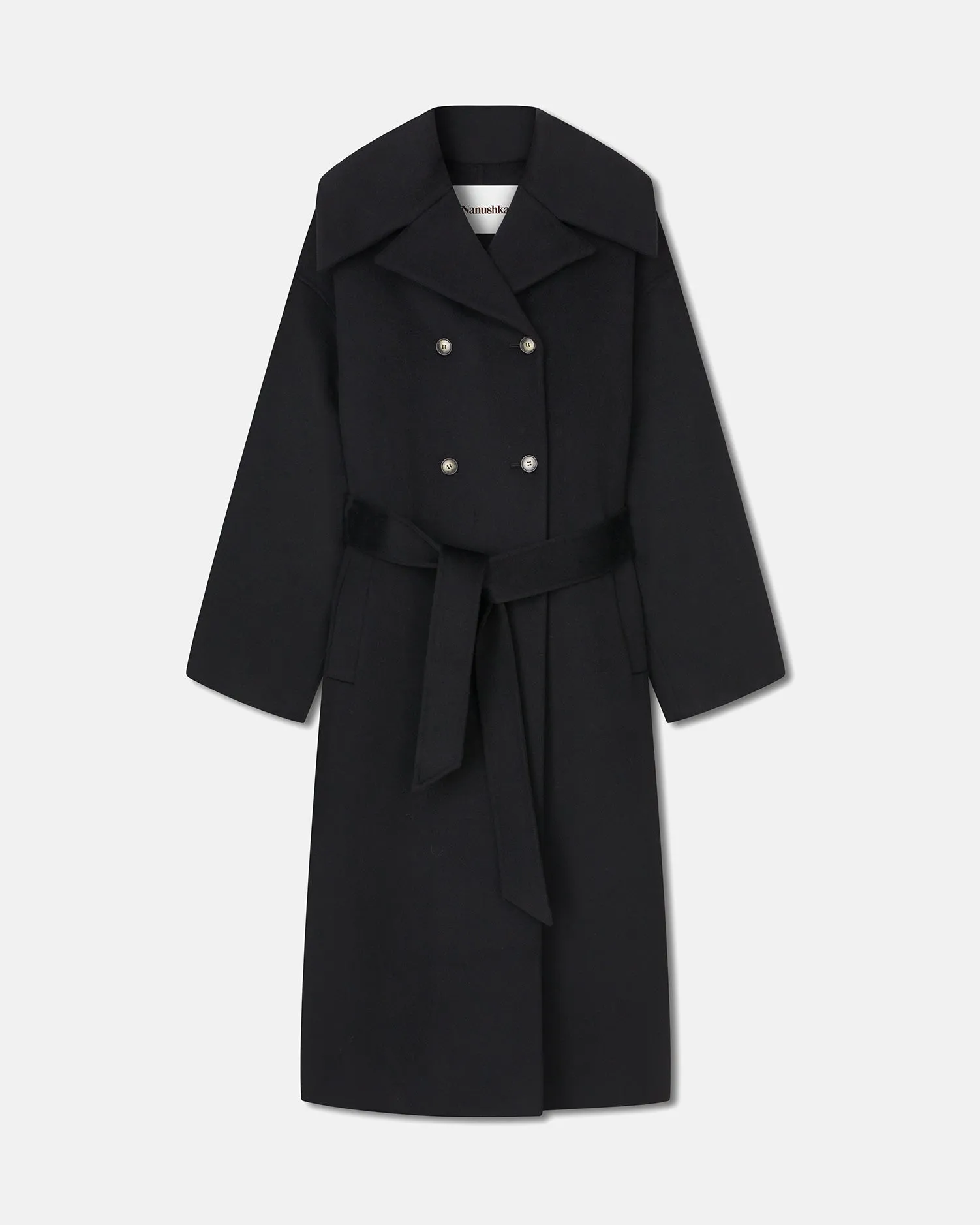 Milma - Belted Coat - Black