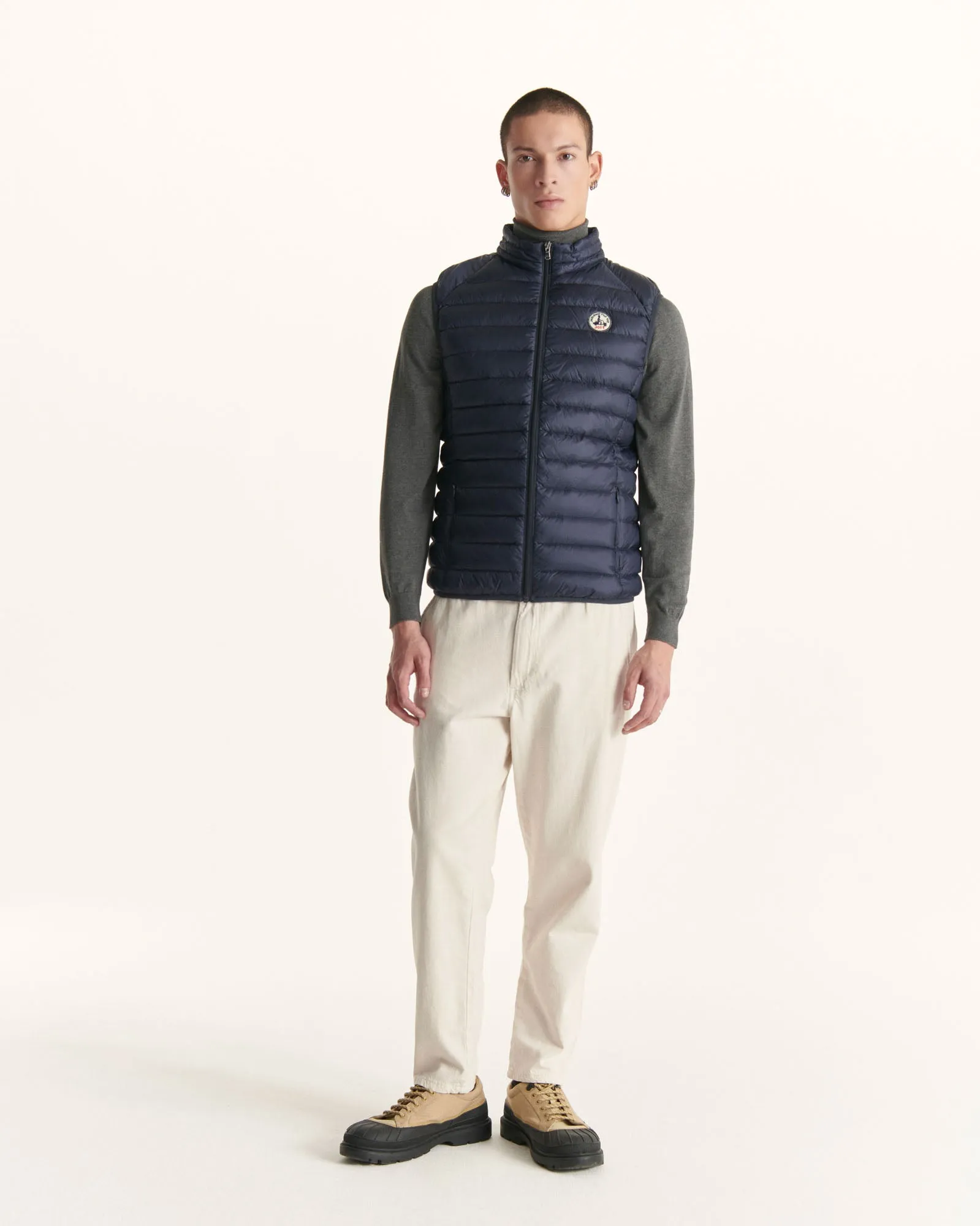 Navy Sleeveless down jacket Tom