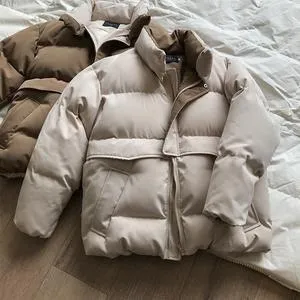 Oversized Quilted Winter Puffer Thick Warm Padded Puff Parka Jacket