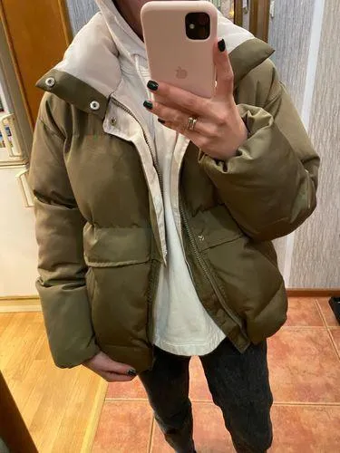 Oversized Quilted Winter Puffer Thick Warm Padded Puff Parka Jacket