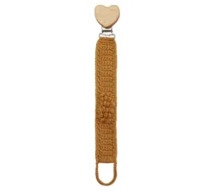 Pacifier Strap Cotton - Ochre