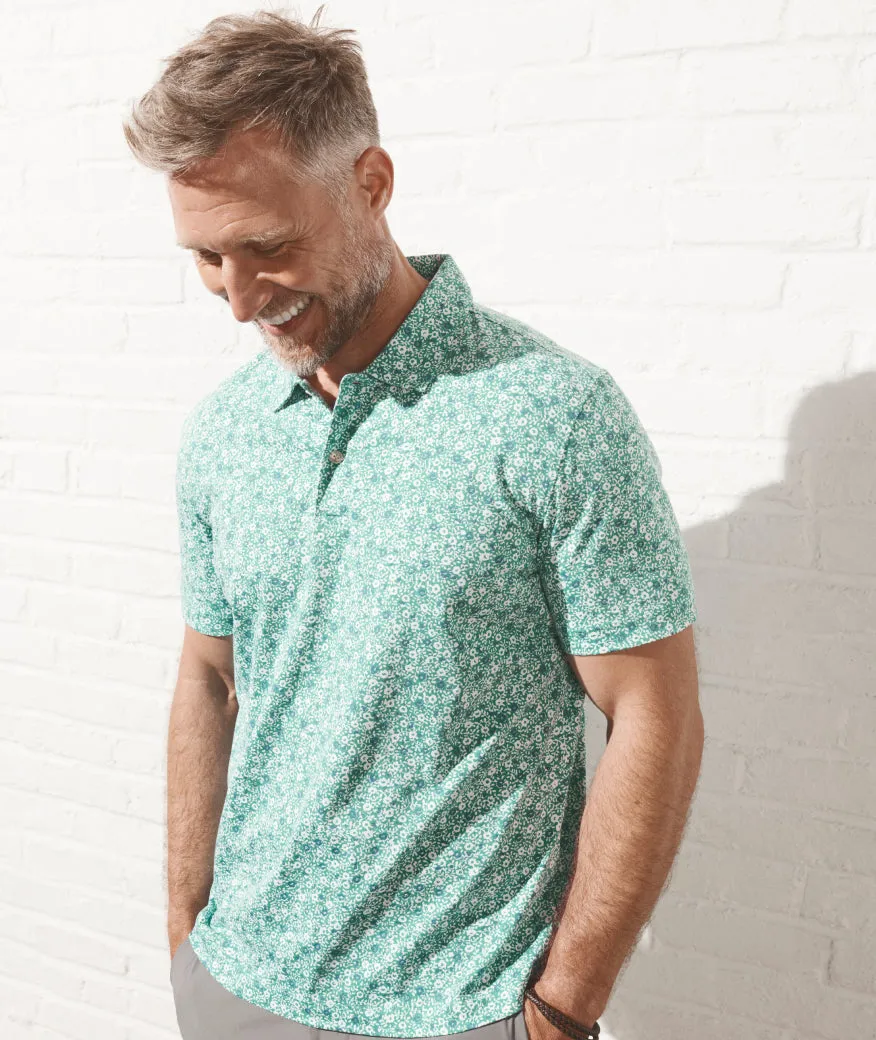 Pima Cotton Printed Polo