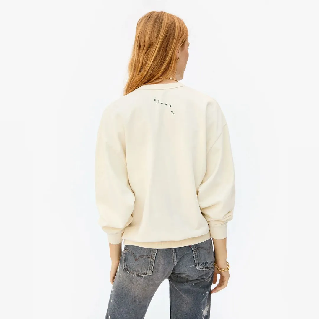 "Ciao" Oversized Sweatshirt (Cream)